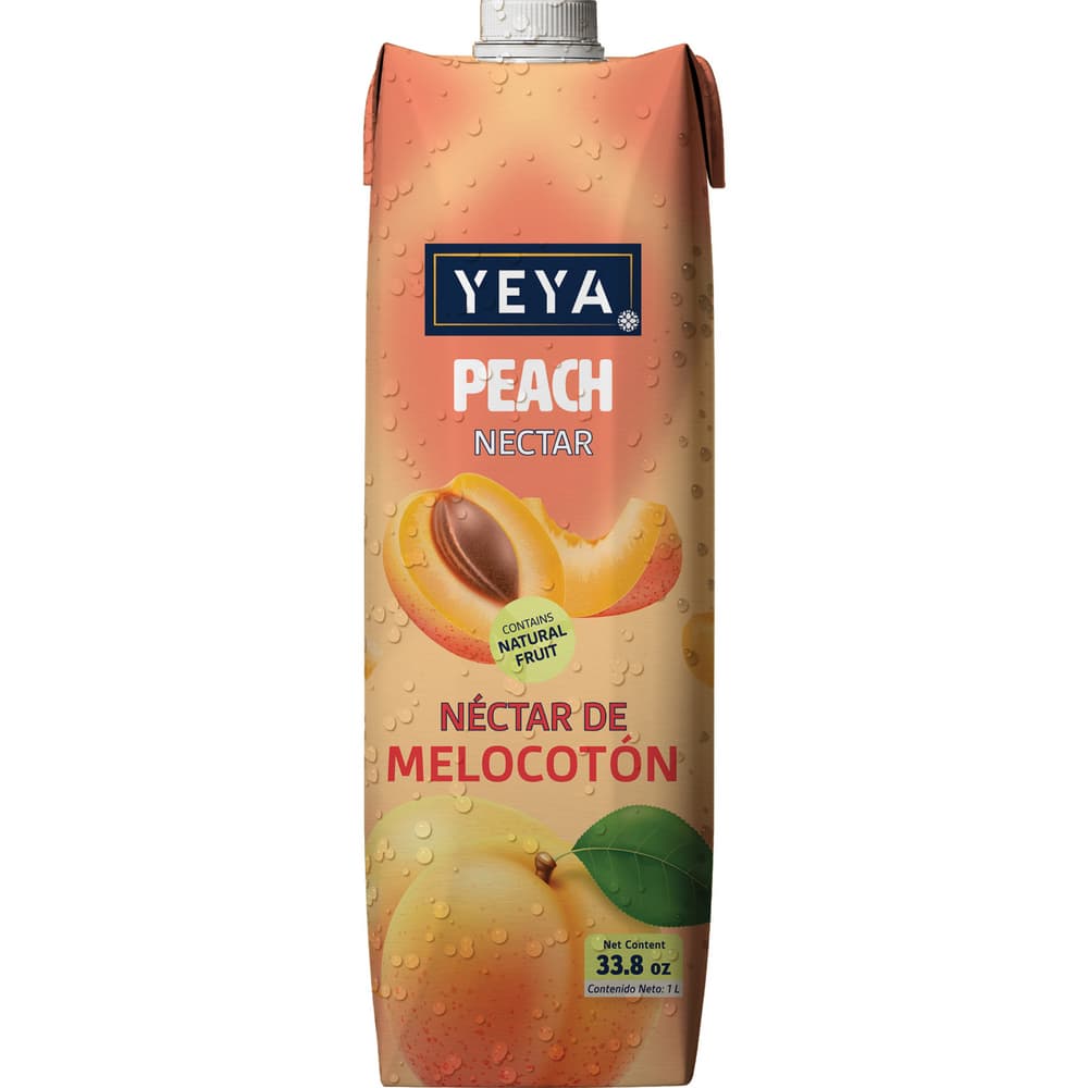 Néctar de melocotón YEYA (1 L / 33.8 fl oz) - Imagen 1