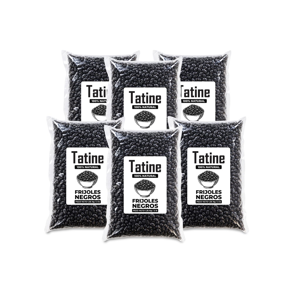 Frijoles negros Tatine (6 x 1.36 kg / 3 lb) - Imagen 1