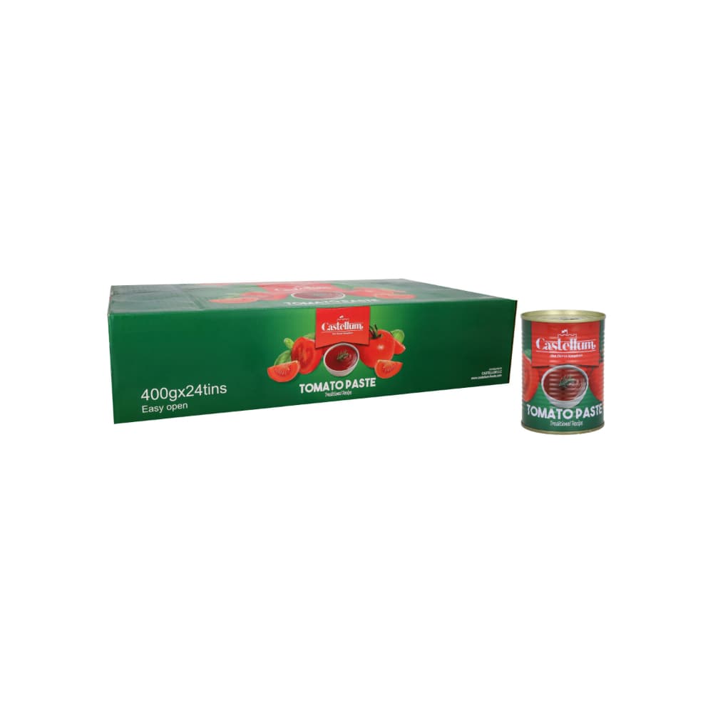 Caja de pasta de tomate Castellum (24 x 400 g / 14.11 oz) - Imagen 1