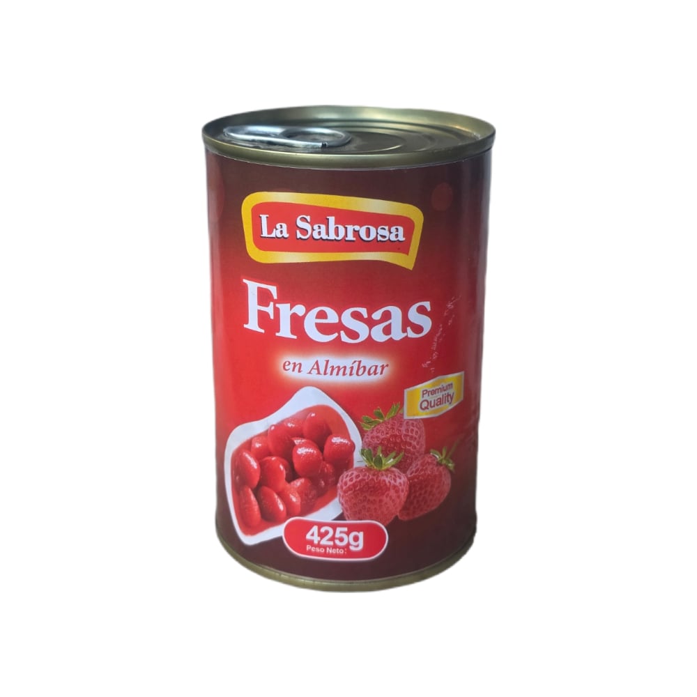 Fresas en almíbar La Sabrosa (425 g / 14.99 oz) - Imagen 1