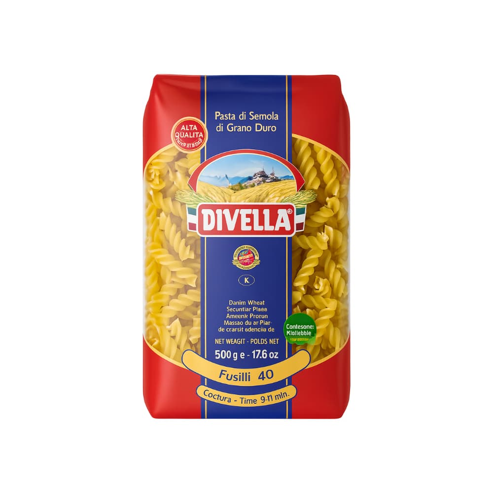 Pasta fusilli Divella (500 g / 1.1 lb) - Imagen 1
