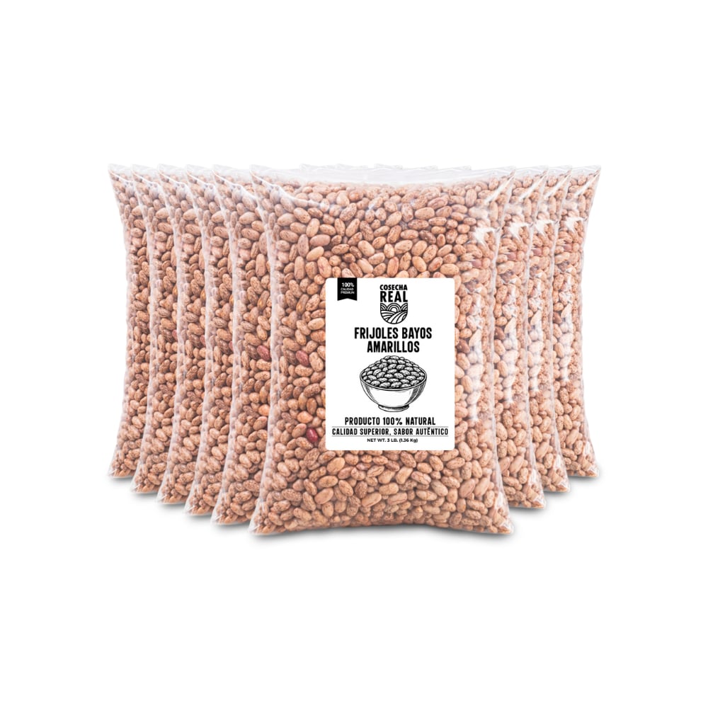 Frijoles bayos amarillos Cosecha Real (10 x 1.36 kg / 3 lb) - Imagen 1