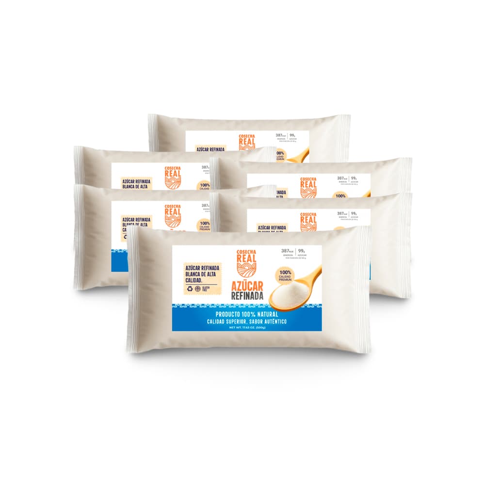 Azúcar blanca refinada Cosecha Real (6 x 500 g / 1.1 lb) - Imagen 1