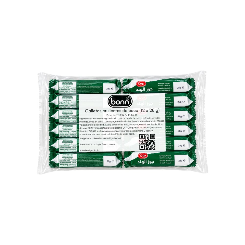 Galletas crujientes de coco Bonn (12 x 28 g) - Imagen 1