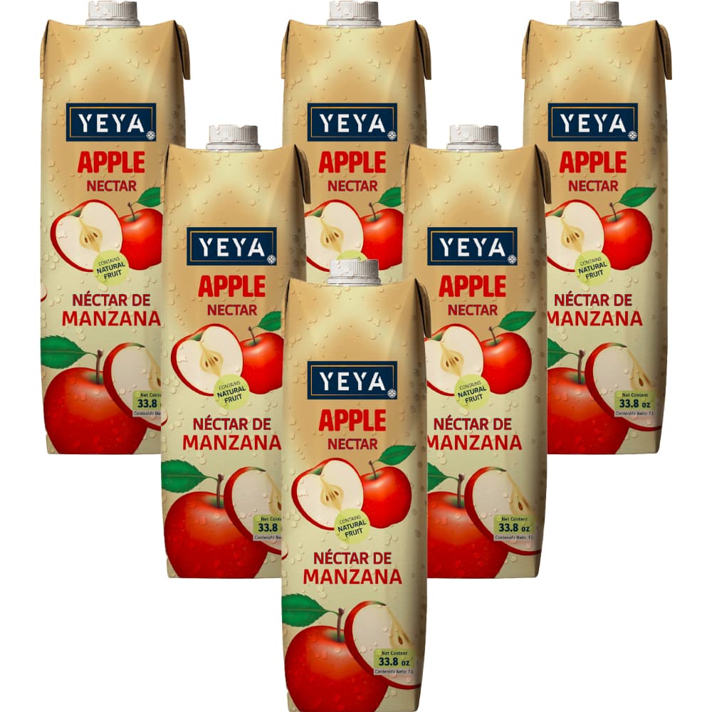 Néctar de manzana YEYA ( 6 x 1 L / 33.8 fl oz) - Imagen 1
