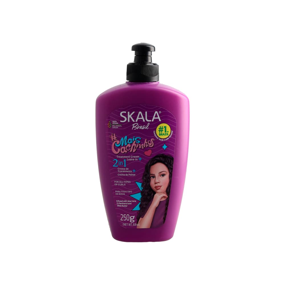 Crema de peinar para cabellos rizados 2 en 1 Mais Cachinhos Skala (250 g / 8.8 oz) - Imagen 1