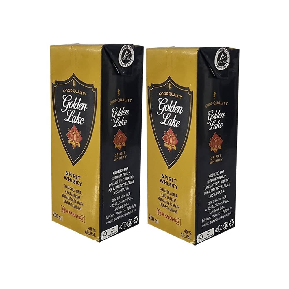 Whisky spirit Golden Lake (2 x 200 ml) - Imagen 1