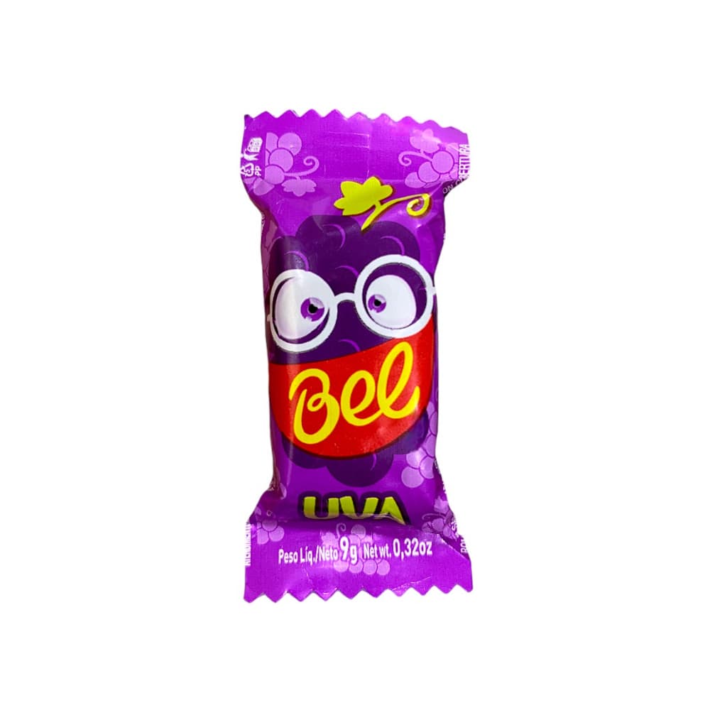 Bombón masticable sabor uva Bel (9 g) - Imagen 1