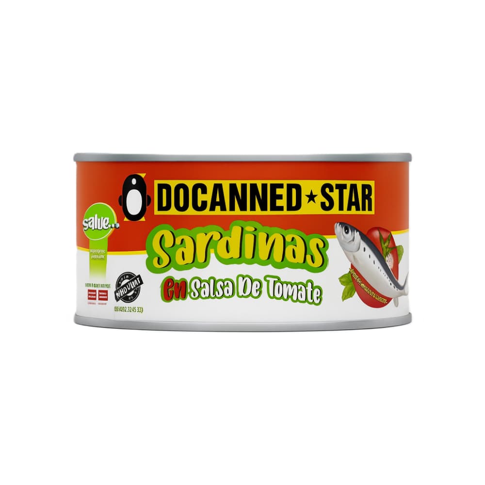 Sardinas en salsa de tomate Docanned Star (1000 g / 35.27 oz) - Imagen 1