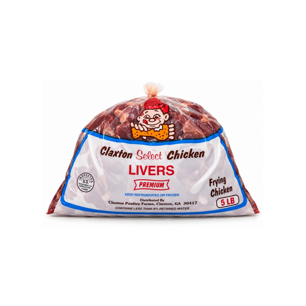 Hígado de pollo Claxton Select Chicken (2.27 kg / 5 lb) - Imagen 1