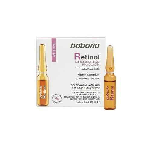 Ampollas Facial Con Retinol (5udx2ml) BABARIA - Imagen 1