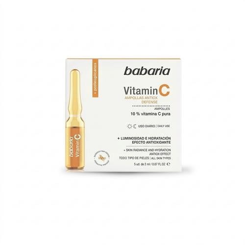 Ampollas Facial con Vitamina C (5udx2ml) BABARIA - Imagen 1