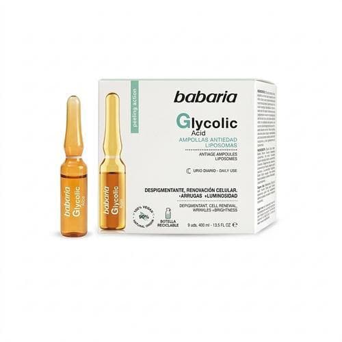 Ampollas Facial con Ácido Glicólico (5udx2ml) BABARIA