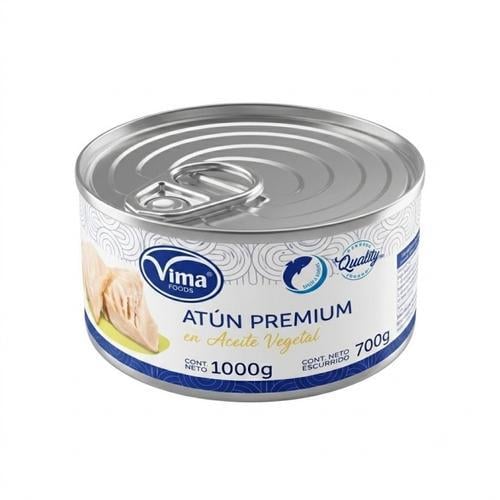 Atún en Aceite Vegetal Premium (1000g) VIMA - Imagen 1