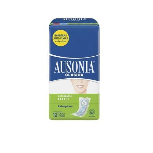 Almohadillas Sanitarias sin Alas Extraplana (12u) AUSONIA