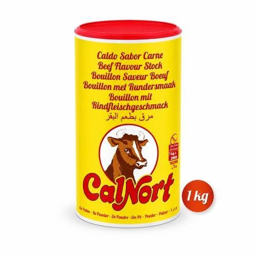 Bote de Caldo en Polvo Sabor Carne (1 kg) CALNORT