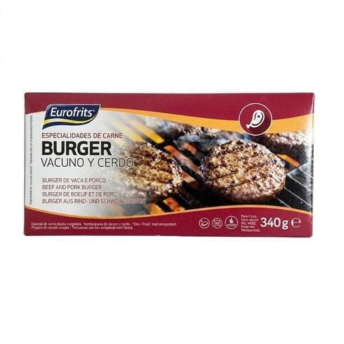 Burger Mixta Vacuno-Cerdo (340g) EUROFRITS
