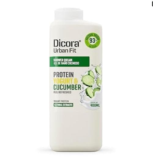 Crema de Ducha Proteica de Yogurt y Pepino (400 ml) DICORA UF