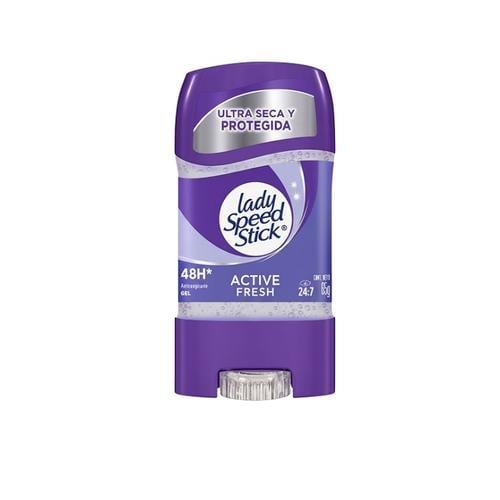 Desodorante Double Defense Active Fresh Gel (65g) LADY SPEED STICK - Imagen 1