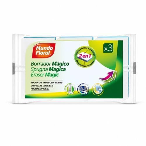 Esponja Magica de Fregar (3u) MUNDO FLORAL