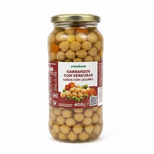 Garbanzos con Verduras (540g Neto / 400g Escurrido) COVIRÁN