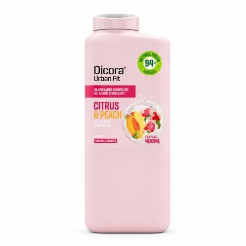Gel de Baño Nutritivo c/Vit C, Cítrico y Melocotón (400ml) DICORA - Imagen 1