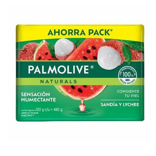 Jabón de Tocador Sandía y Lychee (4x120 gr) PALMOLIVE