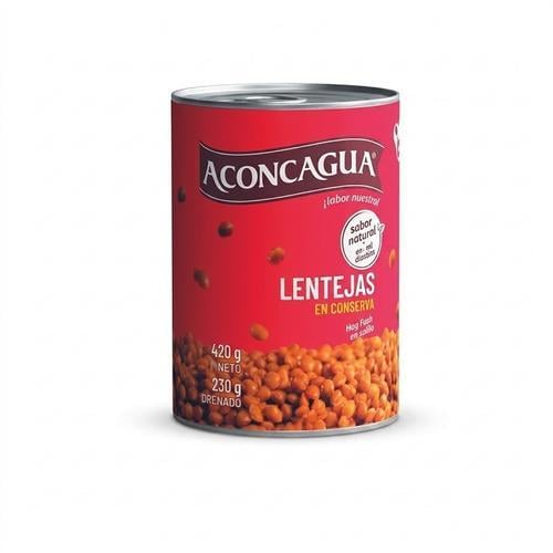 Lentejas Cocidas (420 gr) ACONCAGUA - Imagen 1