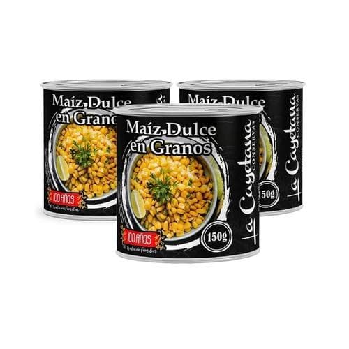 Maíz Dulce en Grano (3u x 150g) LA CAYETANA