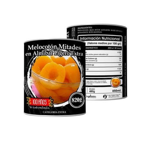 Melocotón en Mitades (820g) LA CAYETANA