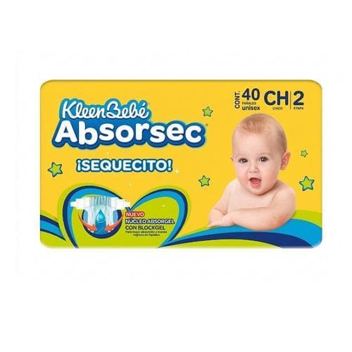 Pañales Desechables Chico (40 piezas) KLEENBEBÉ
