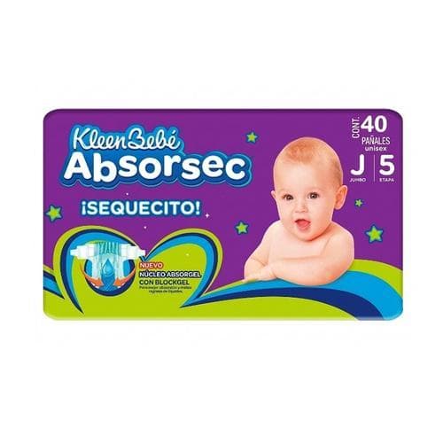 Pañales Desechables Jumbo (40 piezas) KLEENBEBÉ