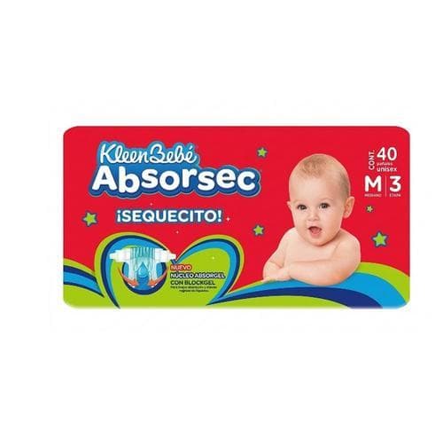 Pañales Desechables Mediano (40 piezas) KLEENBEBÉ