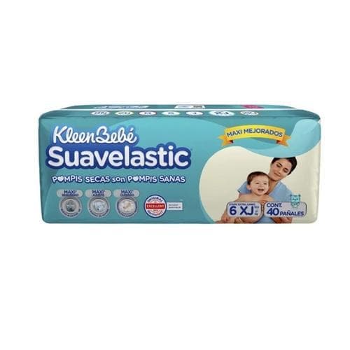 Pañal Desechable Suavelastic Max Extra Jumbo (40 u) KLEENBEBE