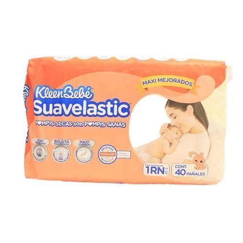 Pañal Desechable Suavelastic Max Recién Nacido (40 u) KLEENBEBE