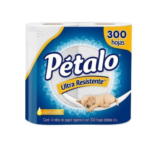 Papel Higiénico Ultra Resistente (300 hojas dobles) PETALO
