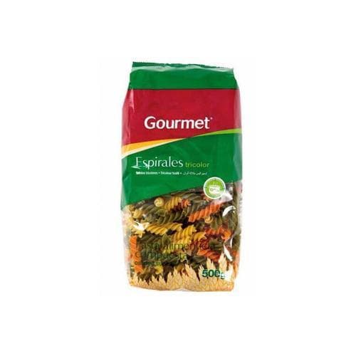 Pasta Espiral Tricolor (500g) GOURMET (Fusilli / Tornillos)