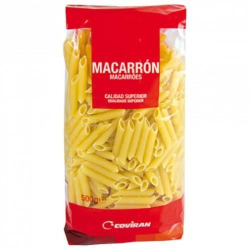 Pastas Macarrón (500g) COVIRÁN (Plumas / Penne) - Imagen 1