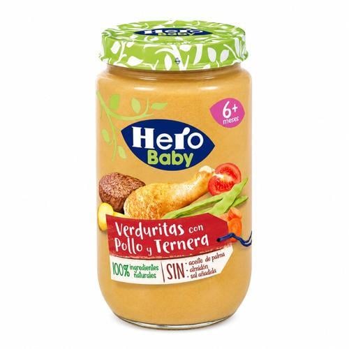 Potito Ternera Pollo Verduras (235g) HERO BABY - Imagen 1