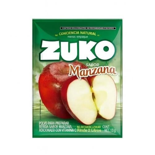Refresco en Polvo de 2 Litros Sabor Manzana (8x13g) ZUKO - Imagen 1