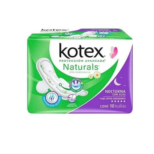 Toallas Femeninas Nocturnas con Alas (10 u) KOTEX