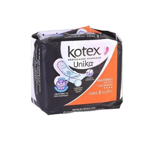 Toallas Femenina Anatómicas con Alas (8 u) KOTEX - Imagen 1