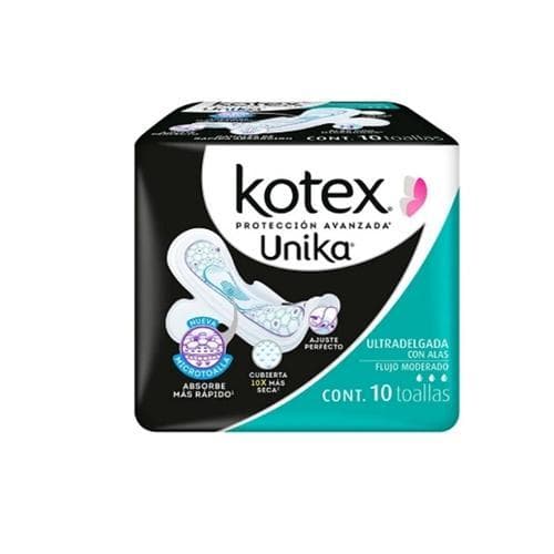 Toalla Femenina U By Ultradelgada con Alas (10u) KOTEX