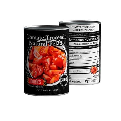 Tomate Troceado Natural (390g) LA CAYETANA