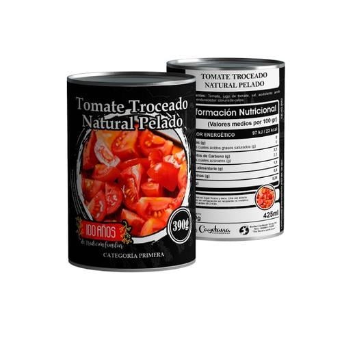 Tomate Troceado Natural (390g) LA CAYETANA - Imagen 1