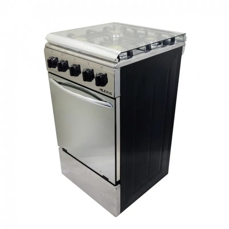 Cocina de Gas Silver Point con 4 Quemadores y Horno-Negro con Ace - Imagen 1