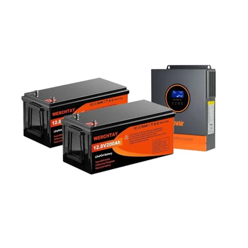 Kit de Batería de litio LiFePO4 de 12.8 V 200 Ah + Inversor Solar Híbrido - Imagen 1