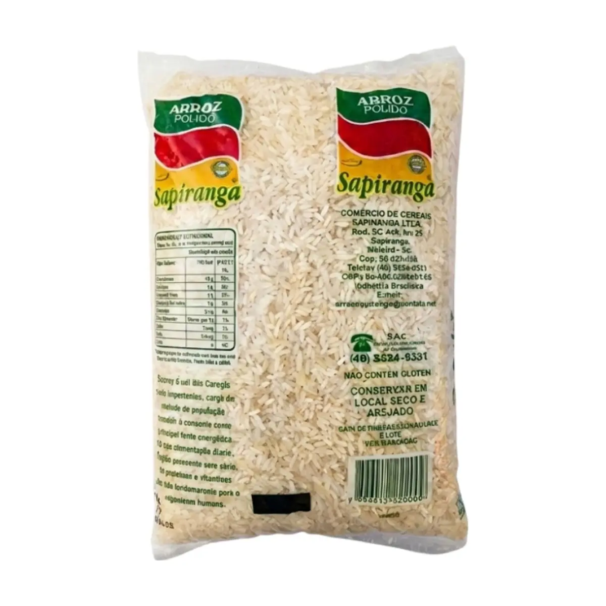 Arroz Pulido Sapiranga (1 kg / 2.2 lb) - Thumbnail 2