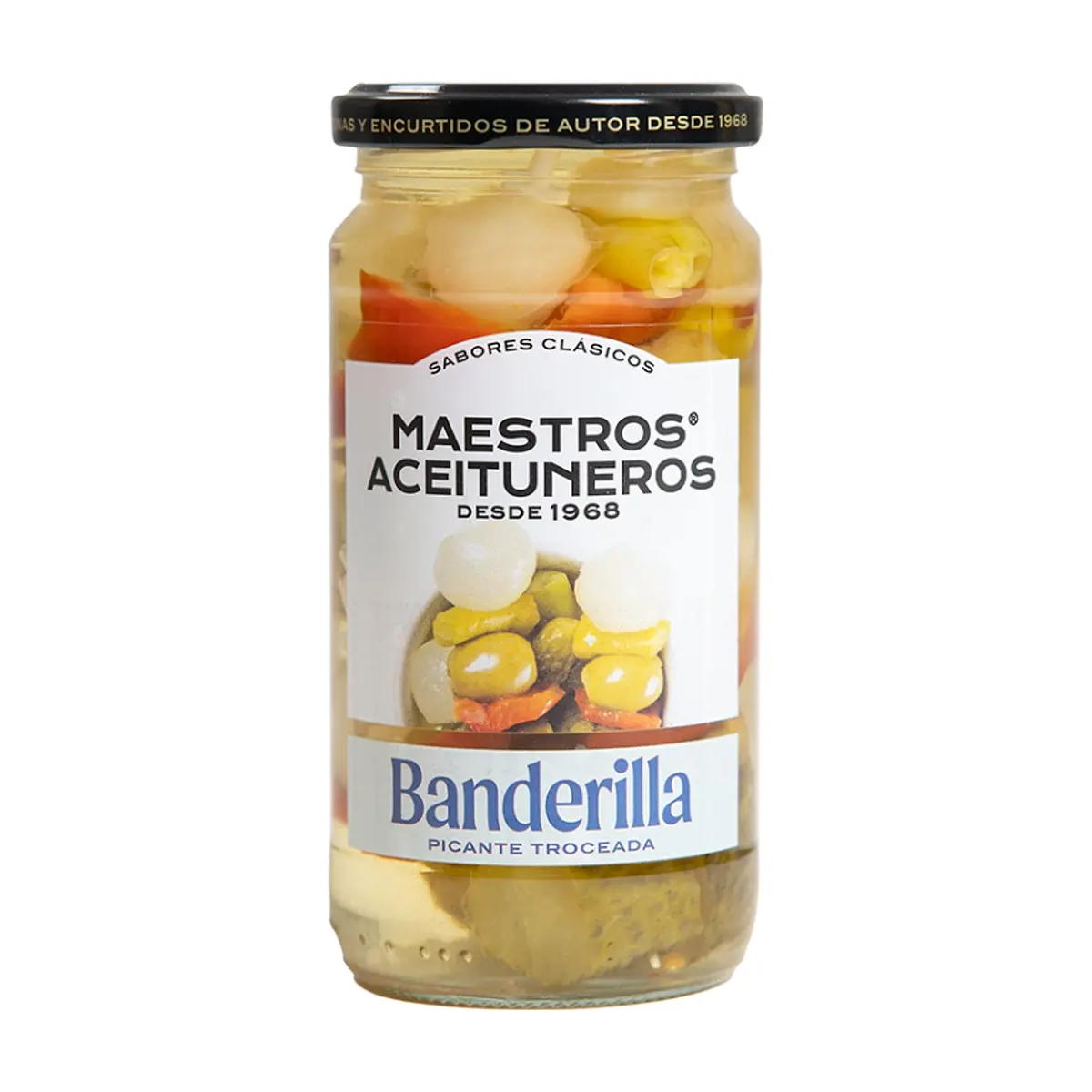 Banderilla Picante Troceada Maestros Aceituneros (345 g / 12.17 oz)
