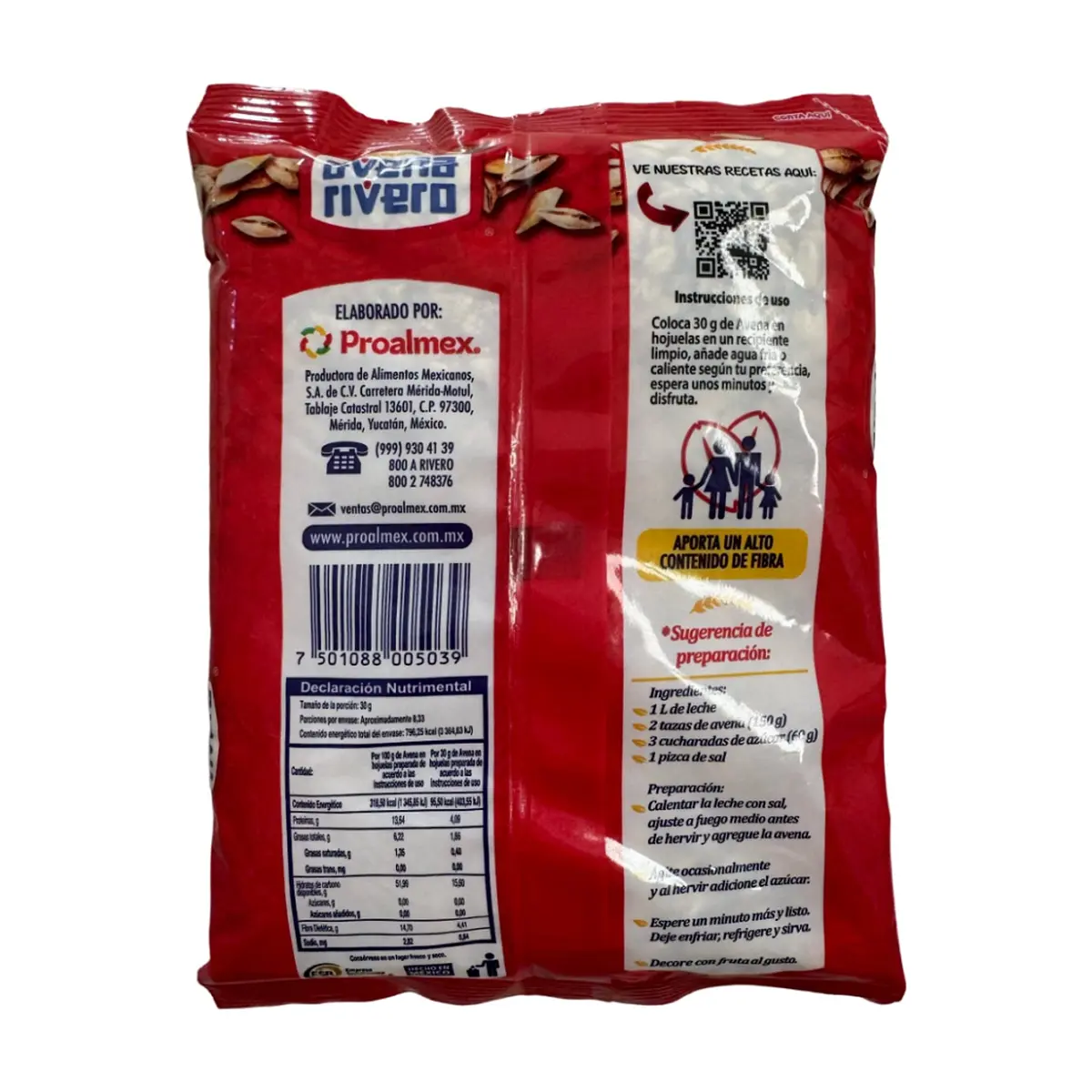 Avena en hojuelas Rivero (250 g / 8.82 oz) - Thumbnail 2